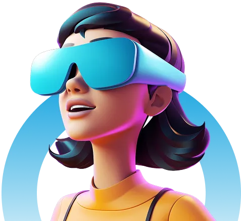 AI avatar development illustration