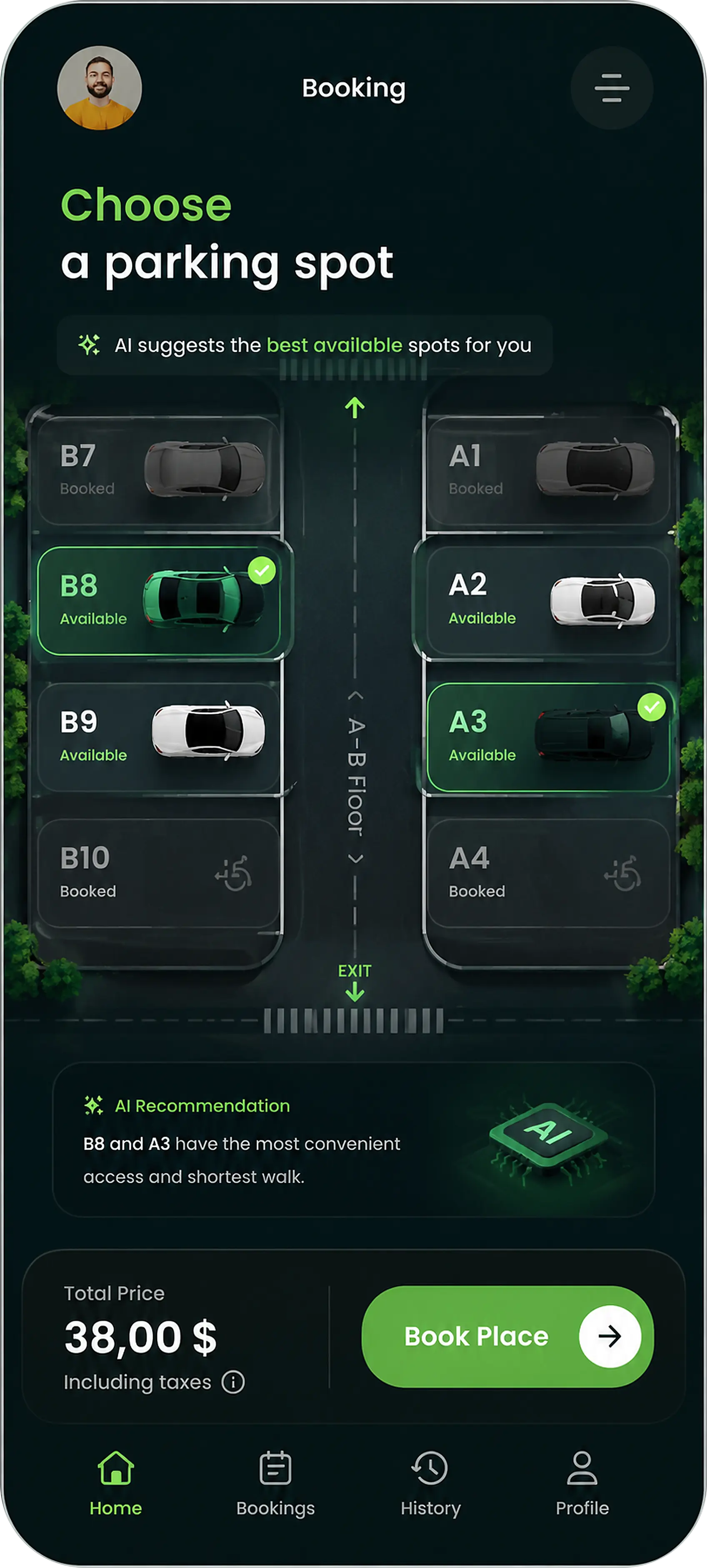 AI Smart Parking Solutions app