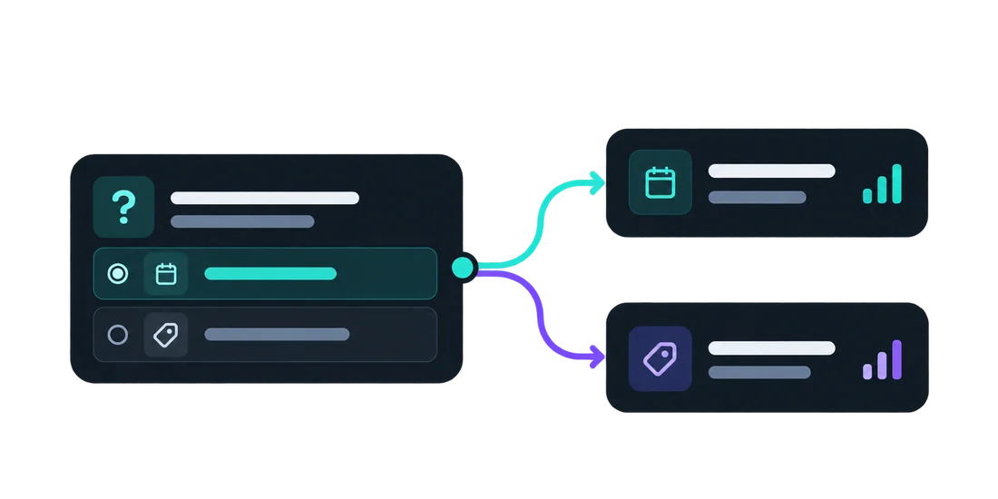 Conditional branching flow between form steps